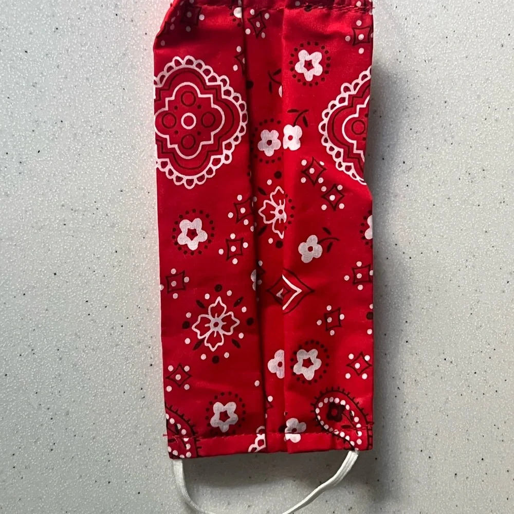 Red Bandana Face Mask